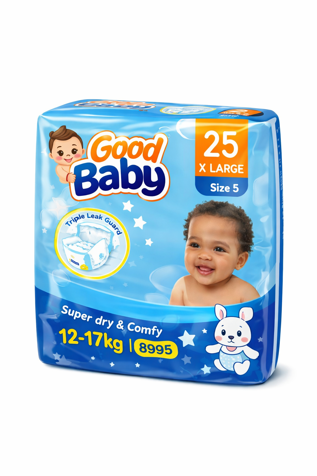 Good baby diapers 25s x large size 5 12-17kg