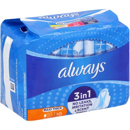 Always Maxi Pads Normal 10s