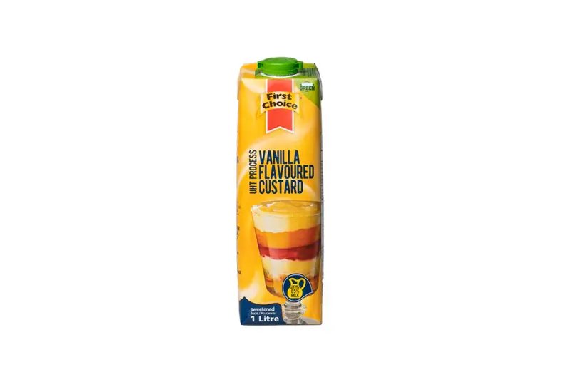 First choice vanilla flavoured custard 1litre