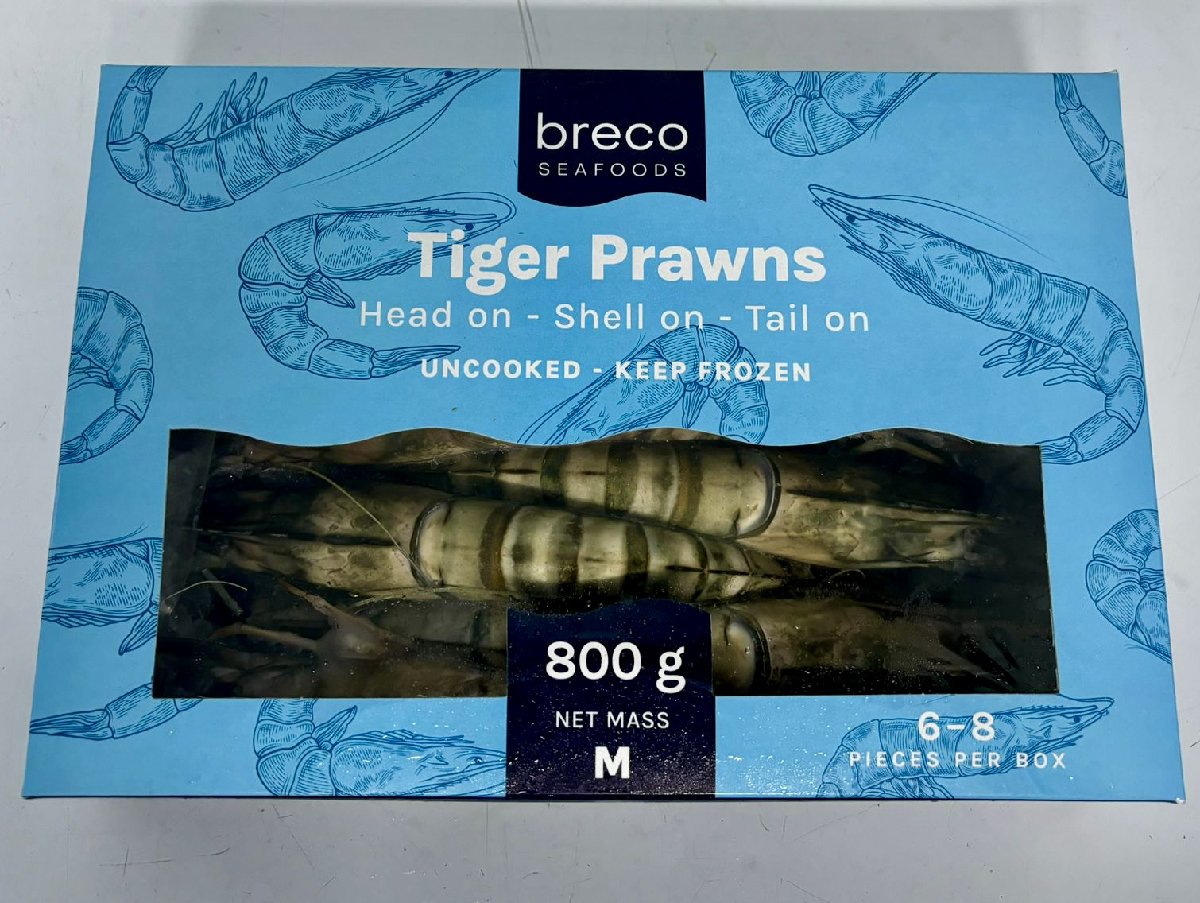 Breco Tiger Prawns 800g