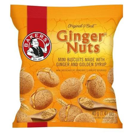 Bakers Ginger Nuts 40g