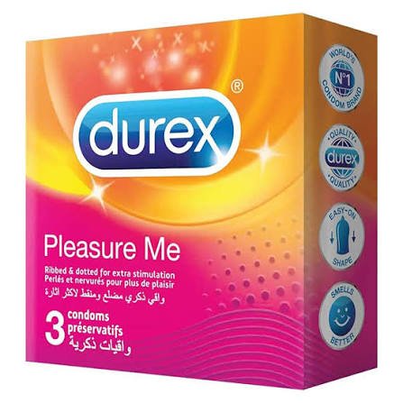 Durex Pleasure Me Condoms 3s