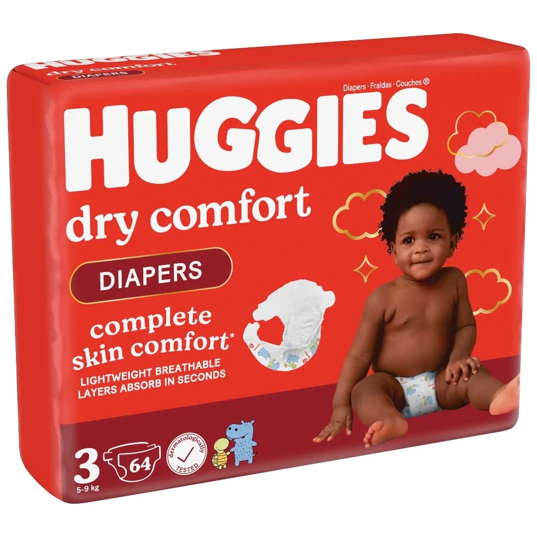 Huggies Dry Comfort Diapers 3 (64s)