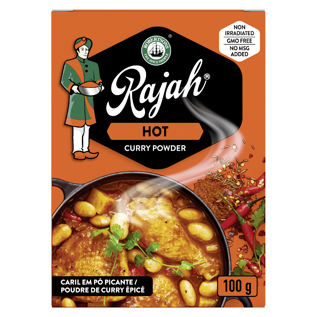 Rajah Hot Curry Powder 100g