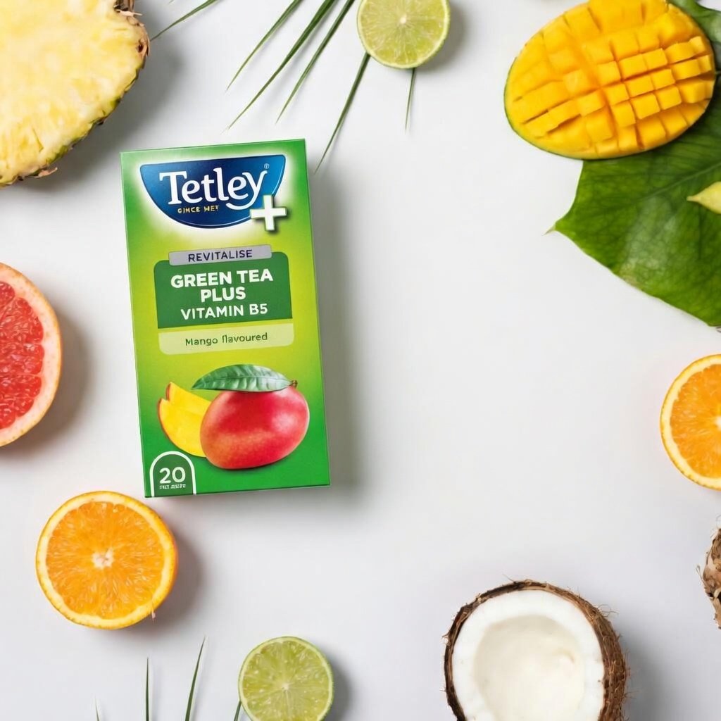 Tetley Green Tea Plus Vitamin B5 20s