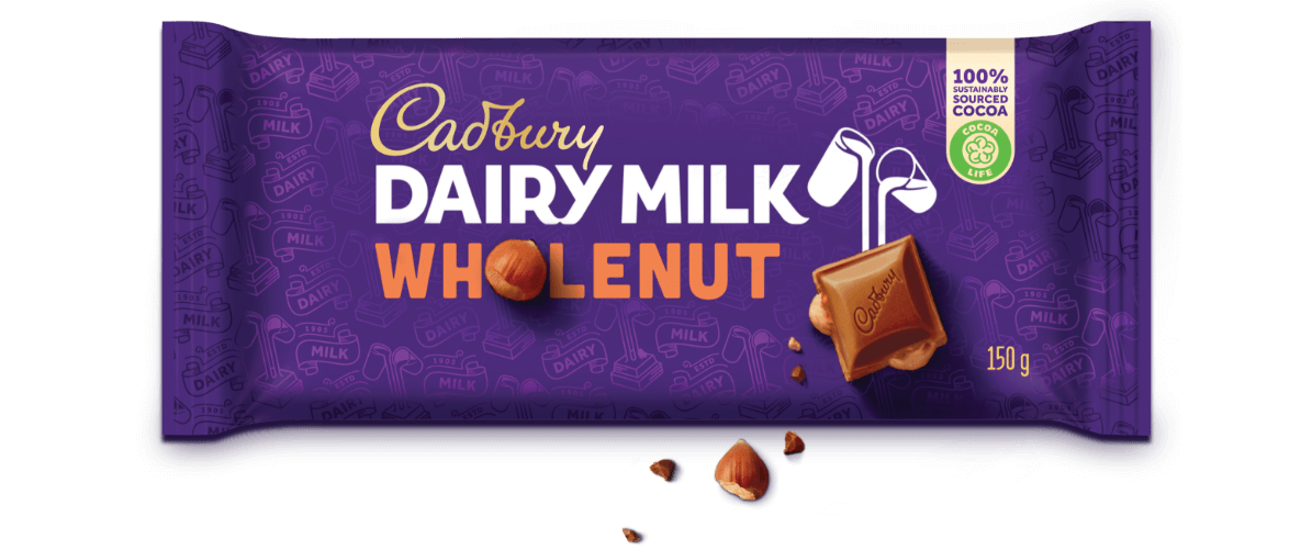 Cadbury Dairy Milk Whole Nut (150g)